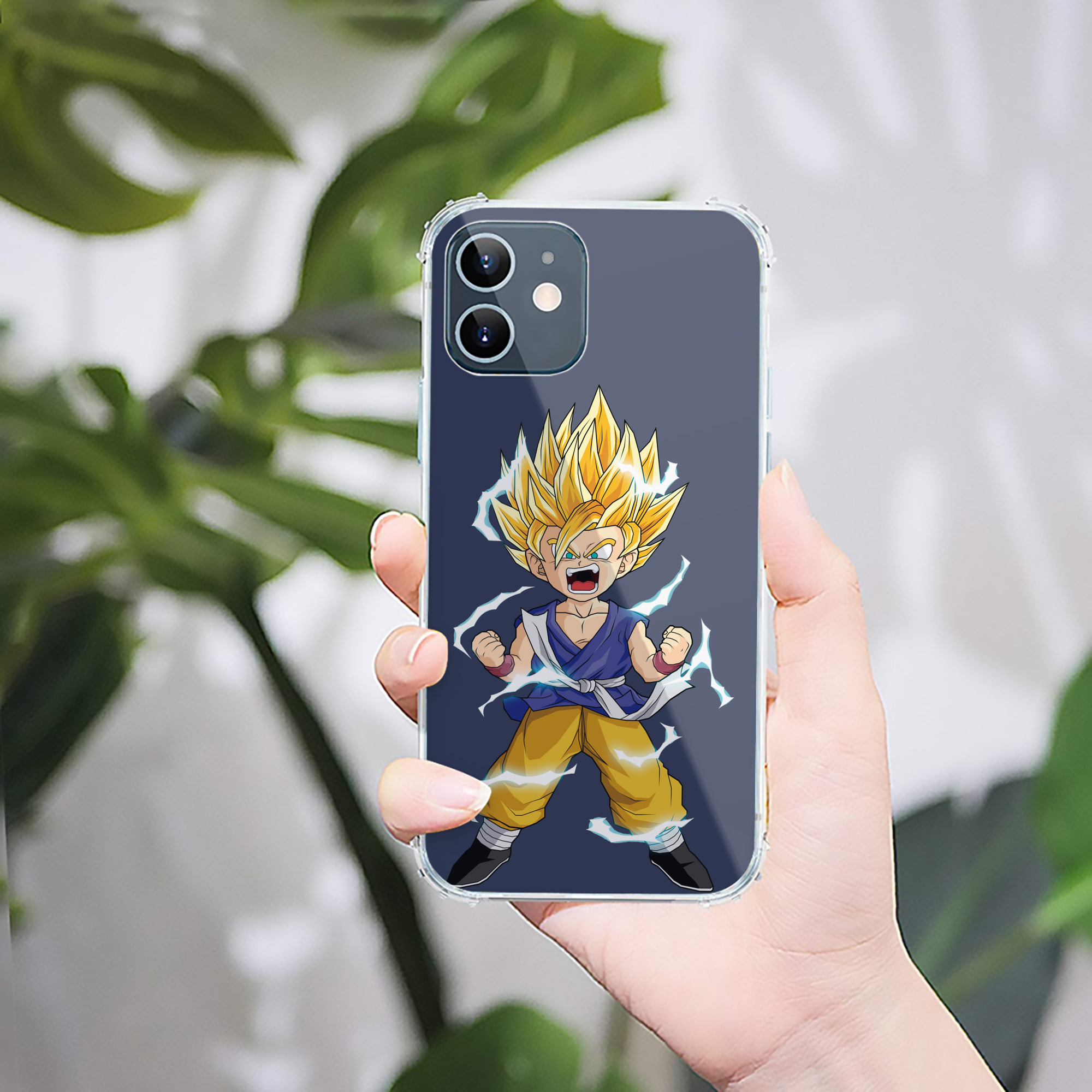 （画像用） ドラゴンボール 孫 悟飯（そんごはん）DRAGON BALL Son Gohan 【iPhone 12シリーズ対応】透明スマホケース（クリアソフトケース）